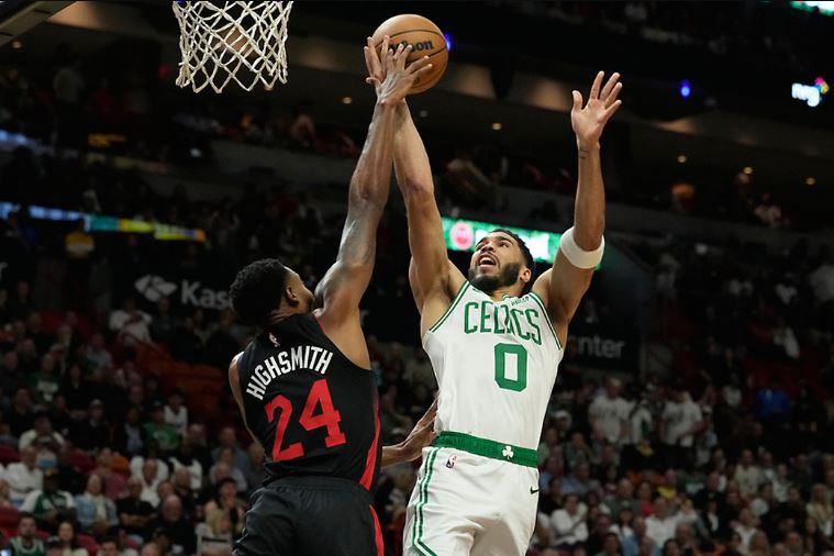 Celtics overpower Heat 143-110