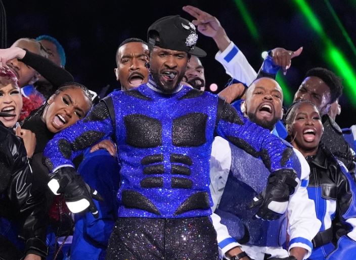 Usher's wild Super Bowl halftime performance